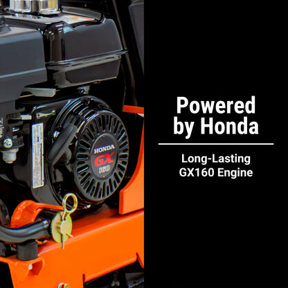 BravePro Forward Plate Compactor | 16 In. | Rubber Mat, Tank, and Wheel Kit | Honda GX160
