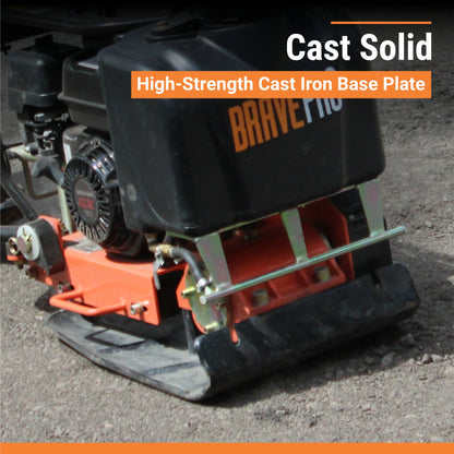 BravePro Forward Plate Compactor | 16 In. | Tank and Wheel Kit | Honda GX160