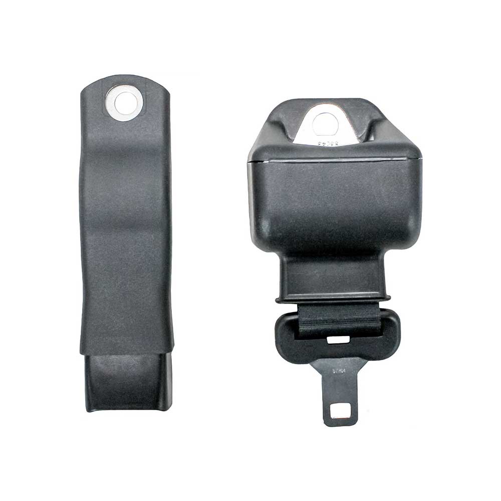 Uni Pro Retractable Seat Belt Kit | Fits 421/422 or Sears 1800 Seat | Black Nylon | 2-In. Wide