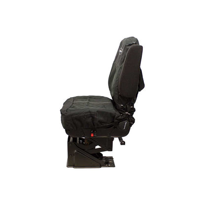Uni Pro Seat + Backrest Cover Kit for Mid-Back Truck Seats | Two-Tone Black/Black Fabric