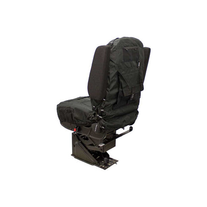 Uni Pro Seat + Backrest Cover Kit for Mid-Back Truck Seats | Two-Tone Black/Black Fabric