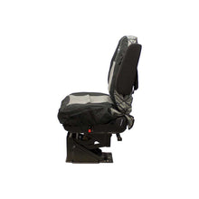 Uni Pro Seat + Backrest Cover Kit for Mid-Back Truck Seats | Two-Tone Black/Gray Fabric