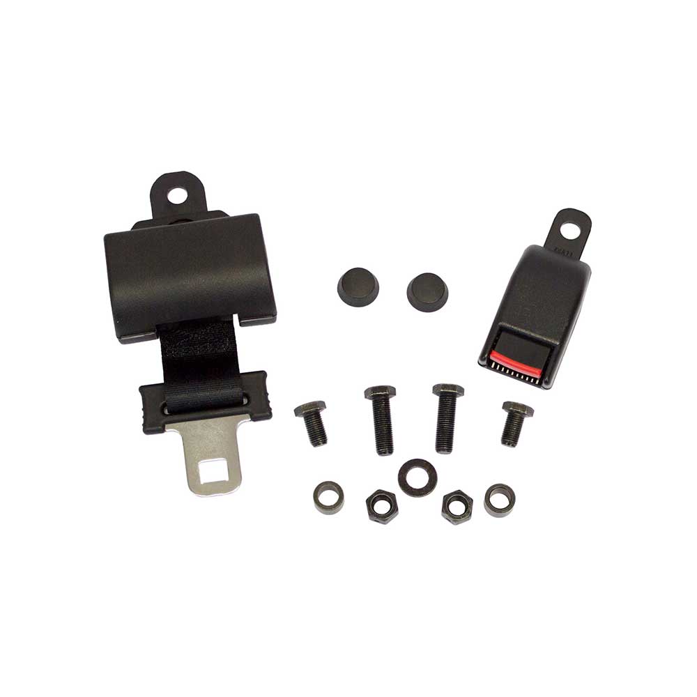 Uni Pro Retractable Seat Belt Kit | Fits Grammer 72X/73X/74X Seat Tops | Black Nylon