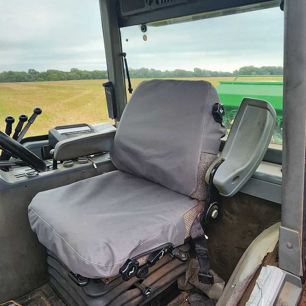 Uni Pro Seat + Backrest Cover Kit for Case IH Maxxum-Magnum-Steiger/FNH 70 Genesis | Gray