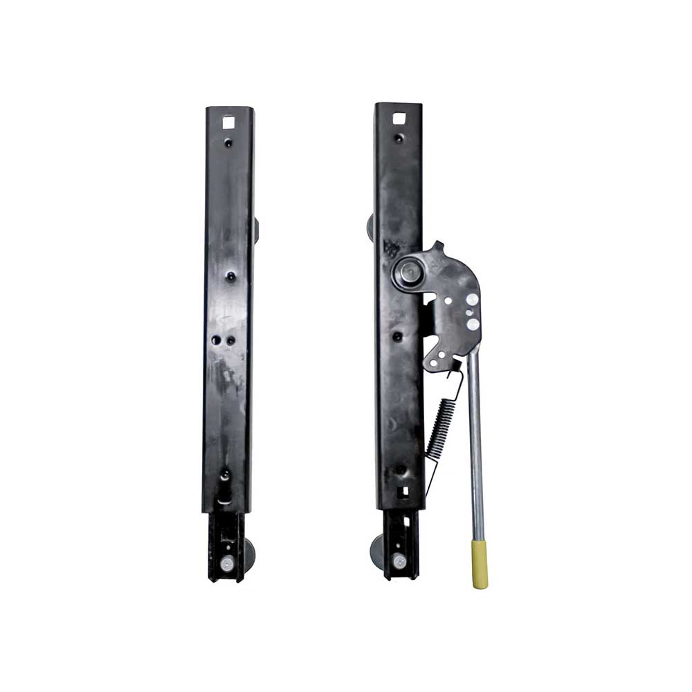 Uni Pro Slide Rail Kit | Universal Fit | 6-In. Long with 1.75-In. Studs | Black Powder Coat