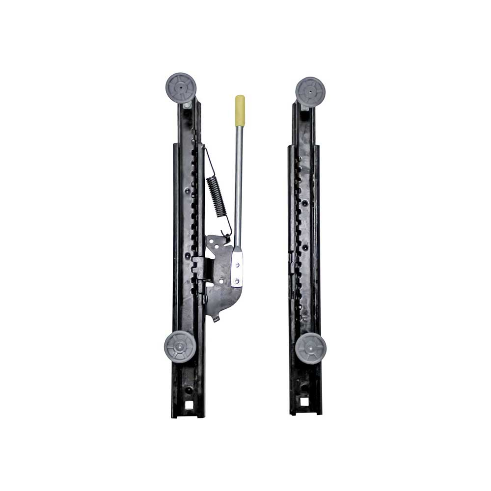 Uni Pro Slide Rail Kit | Universal Fit | 6-In. Long with 1.75-In. Studs | Black Powder Coat