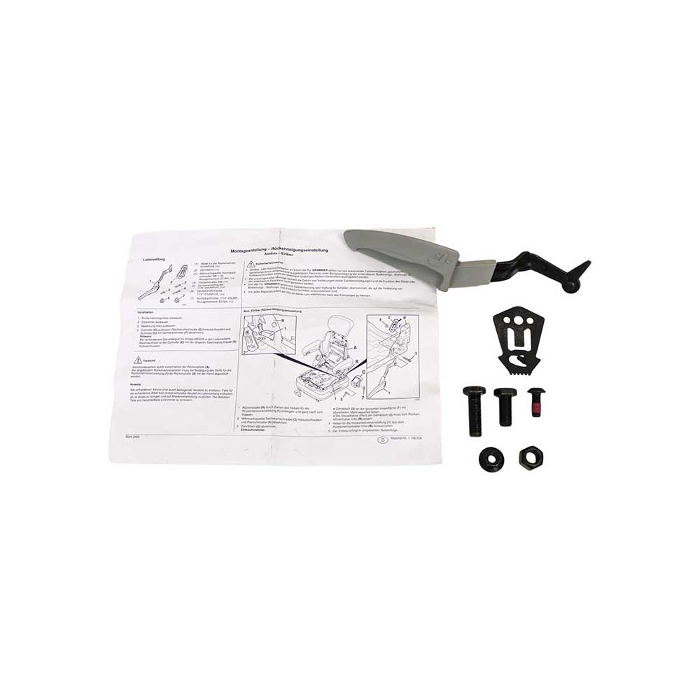 Uni Pro Backrest Adjustment Handle Kit | Fits 136 or Grammer 531 Seat
