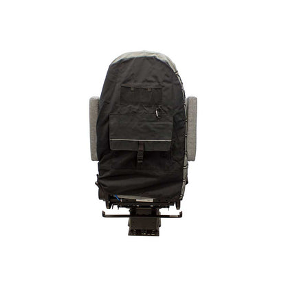 Uni Pro Seat + Backrest Cover Kit for High-Back Truck Seats | Two-Tone Black/Gray Fabric
