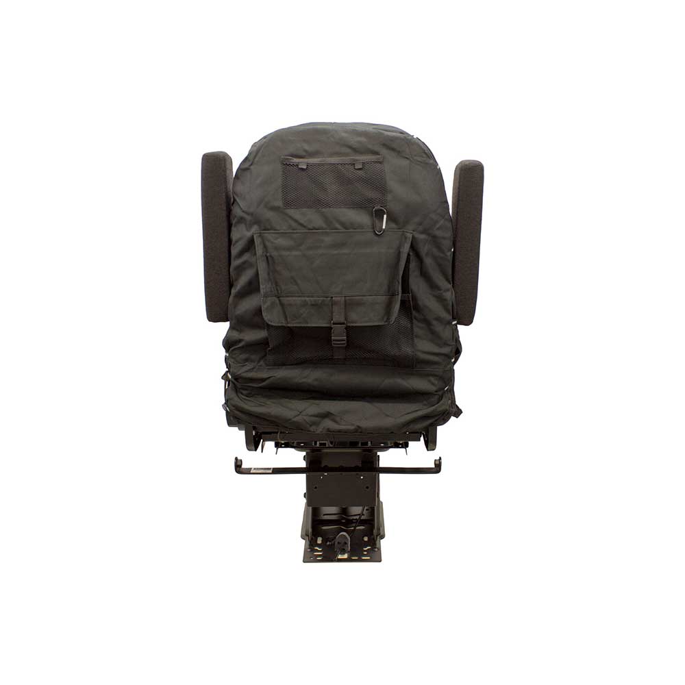 Uni Pro Seat + Backrest Cover Kit for Mid-Back Truck Seats | Two-Tone Black/Black Fabric