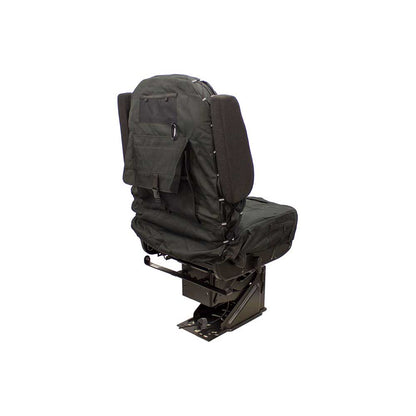 Uni Pro Seat + Backrest Cover Kit for Mid-Back Truck Seats | Two-Tone Black/Black Fabric