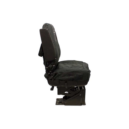 Uni Pro Seat + Backrest Cover Kit for Mid-Back Truck Seats | Two-Tone Black/Black Fabric