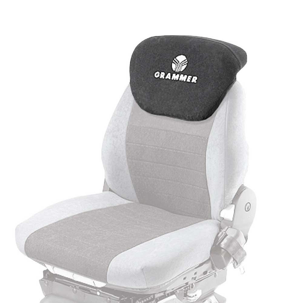 Uni Pro Backrest Extension Cover Kit for Grammer Seats | Two-Tone Gray Alcanta Fabric
