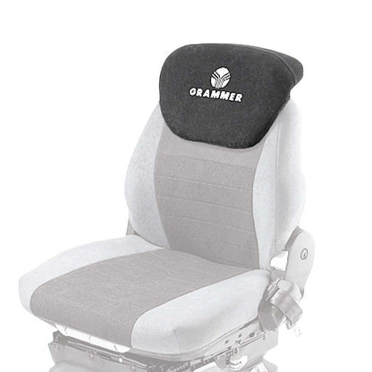 Uni Pro Backrest Extension Cover Kit for Grammer Seats | Two-Tone Gray Alcanta Fabric