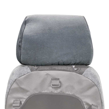 Uni Pro Headrest Cover Kit for Grammer Seats | Two-Tone Gray Alcanta Fabric