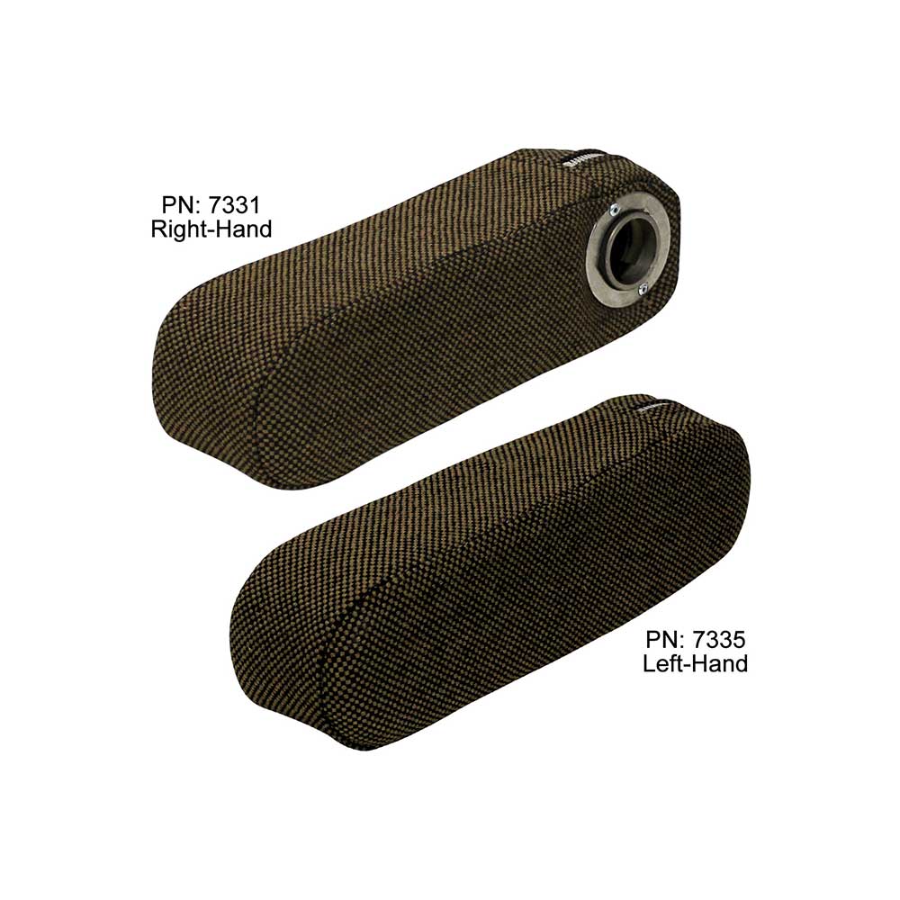 Uni Pro Armrest | Case/International Harvester/Massey Ferguson/Versatile 86 | Brown Fabric | LH