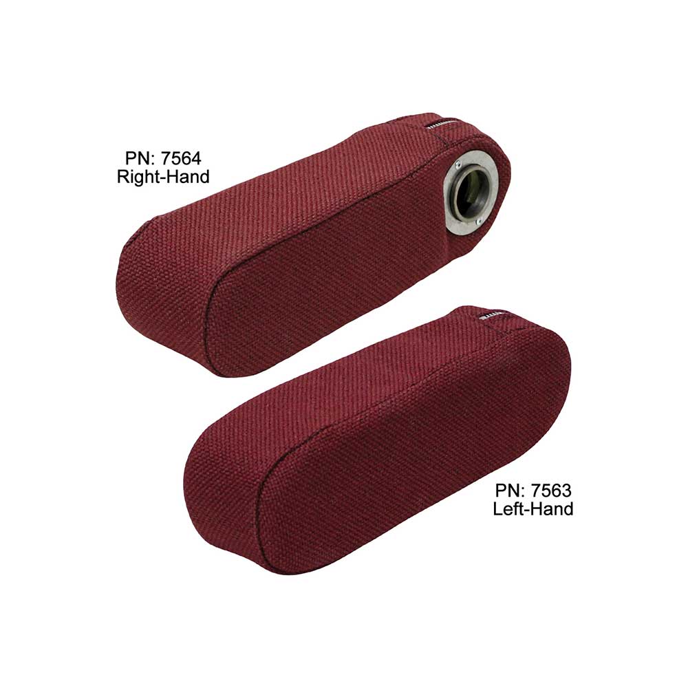 Uni Pro Armrest | Fits Case/International Harvester/Massey Ferguson/Versatile 86 | Burgundy Fab | LH
