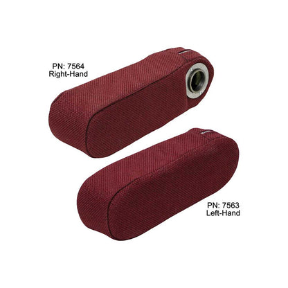 Uni Pro Armrest | Fits Case/International Harvester/Massey Ferguson/Versatile 86 | Burgundy Fab | LH