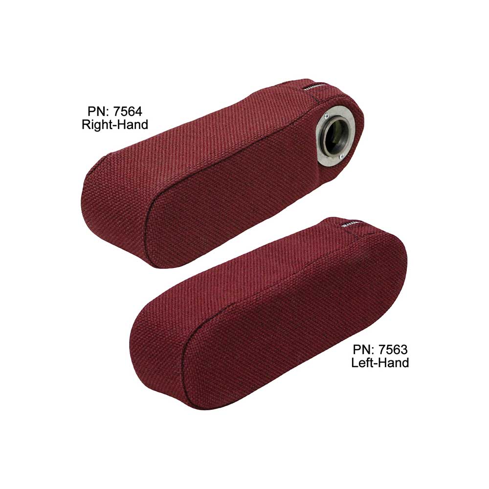 Uni Pro Armrest | Fits Case/International Harvester/Massey Ferguson/Versatile 86 | Burgundy Fab | RH