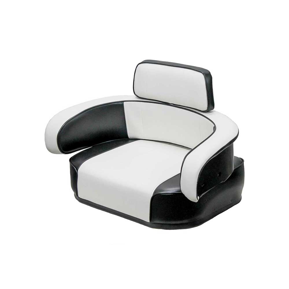 Uni Pro International Harvester 806 3-Piece Seat Cushion Kit | Original | Pleated Black & White Vin