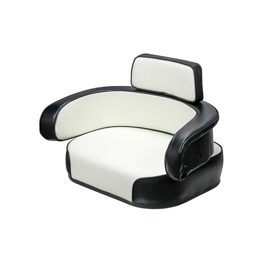 Uni Pro International Harvester 806 3-Piece Seat Cushion Kit | Black & White Vinyl