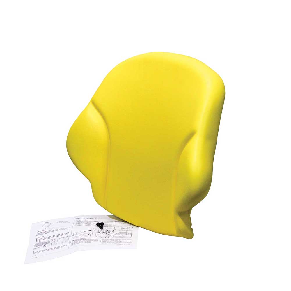 Uni Pro Backrest Cushion | Fits 136 or Grammer 5X1 Seat | Yellow Vinyl