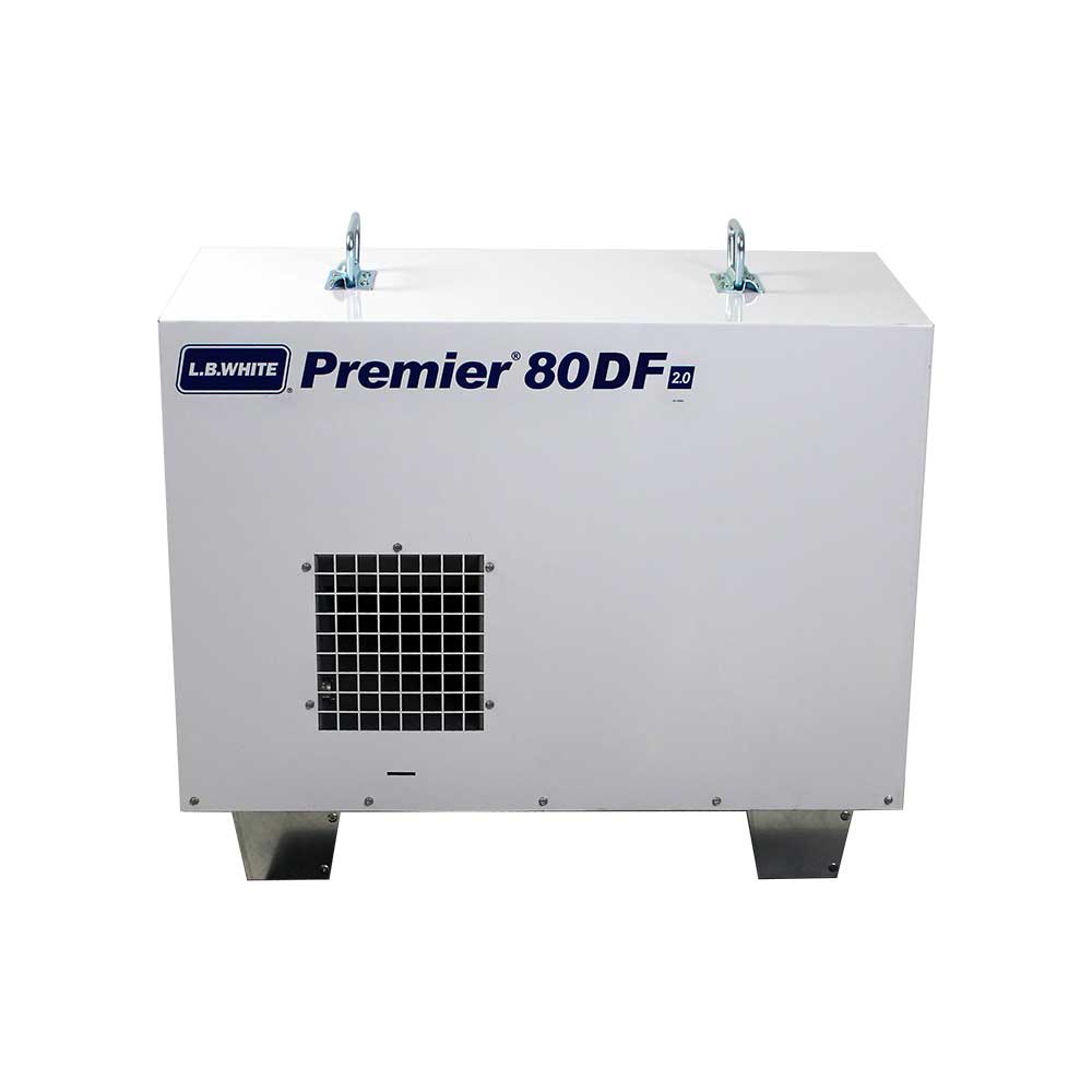 Premier 80 DF 2.0 | 80,000 BTU/Hr | LP/NG | w/Thermostat, Hose, & Reg.