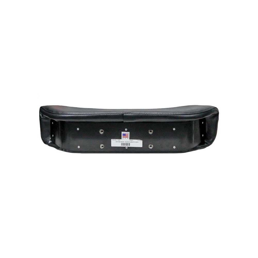 Uni Pro Minneapolis-Moline/Oliver/White 1850 Large Backrest Cushion | Black & White Vinyl