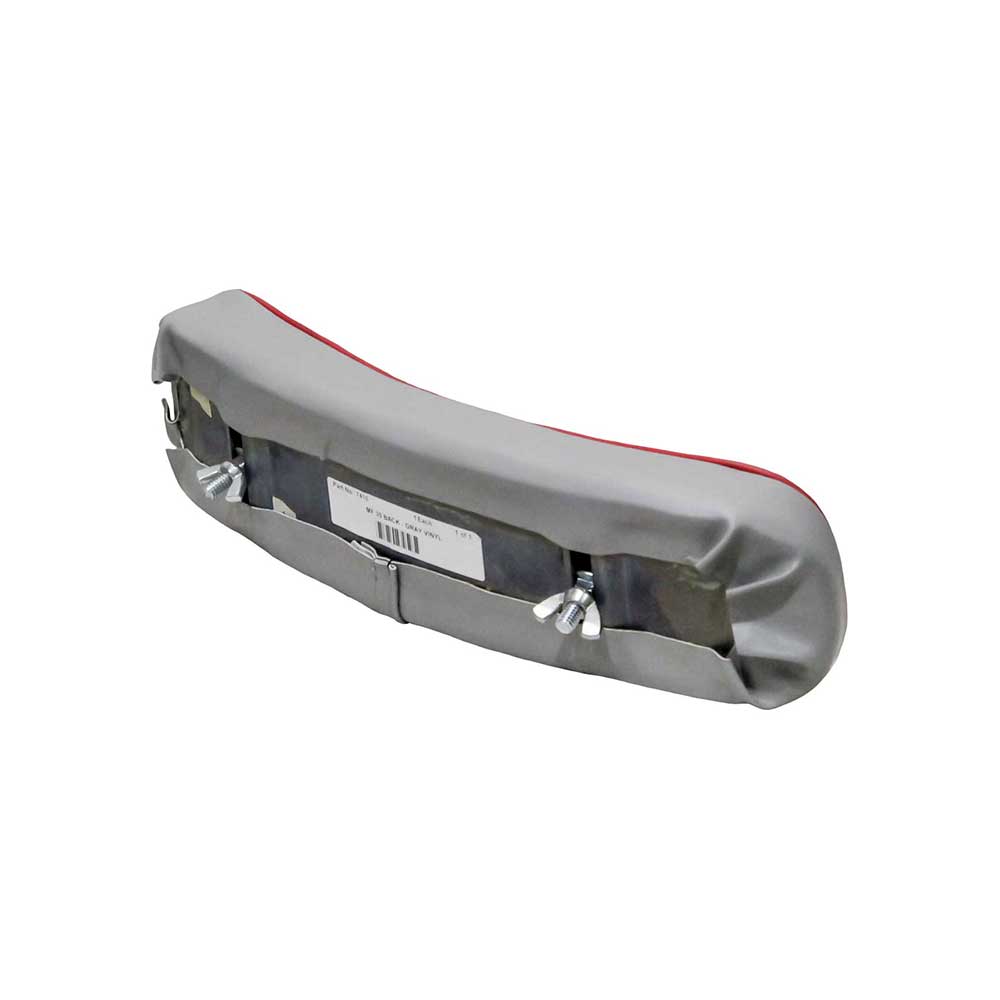 Uni Pro Allis Chalmers/Massey Ferguson/Oliver 30 Backrest Cushion | Gray Vinyl with Red Trim Cording