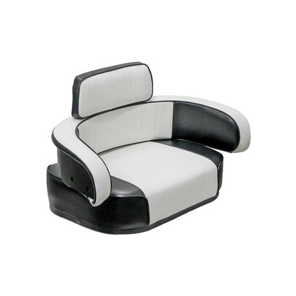 Uni Pro International Harvester 806 3-Piece Seat Cushion Kit | Original | Pleated Black & White Vin