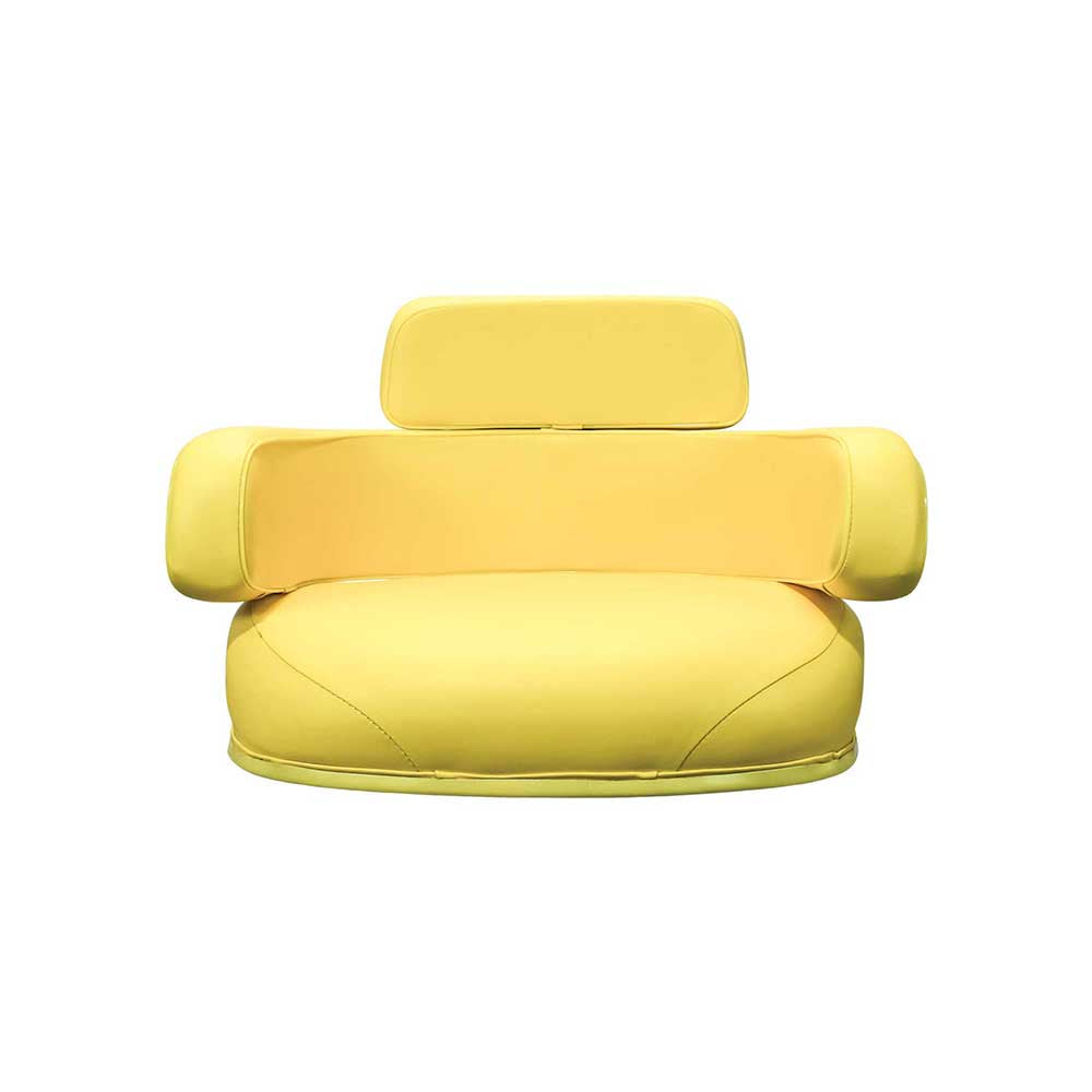 Uni Pro John Deere 4010 3-Piece Seat Cushion Kit | Economy | Yellow Vinyl