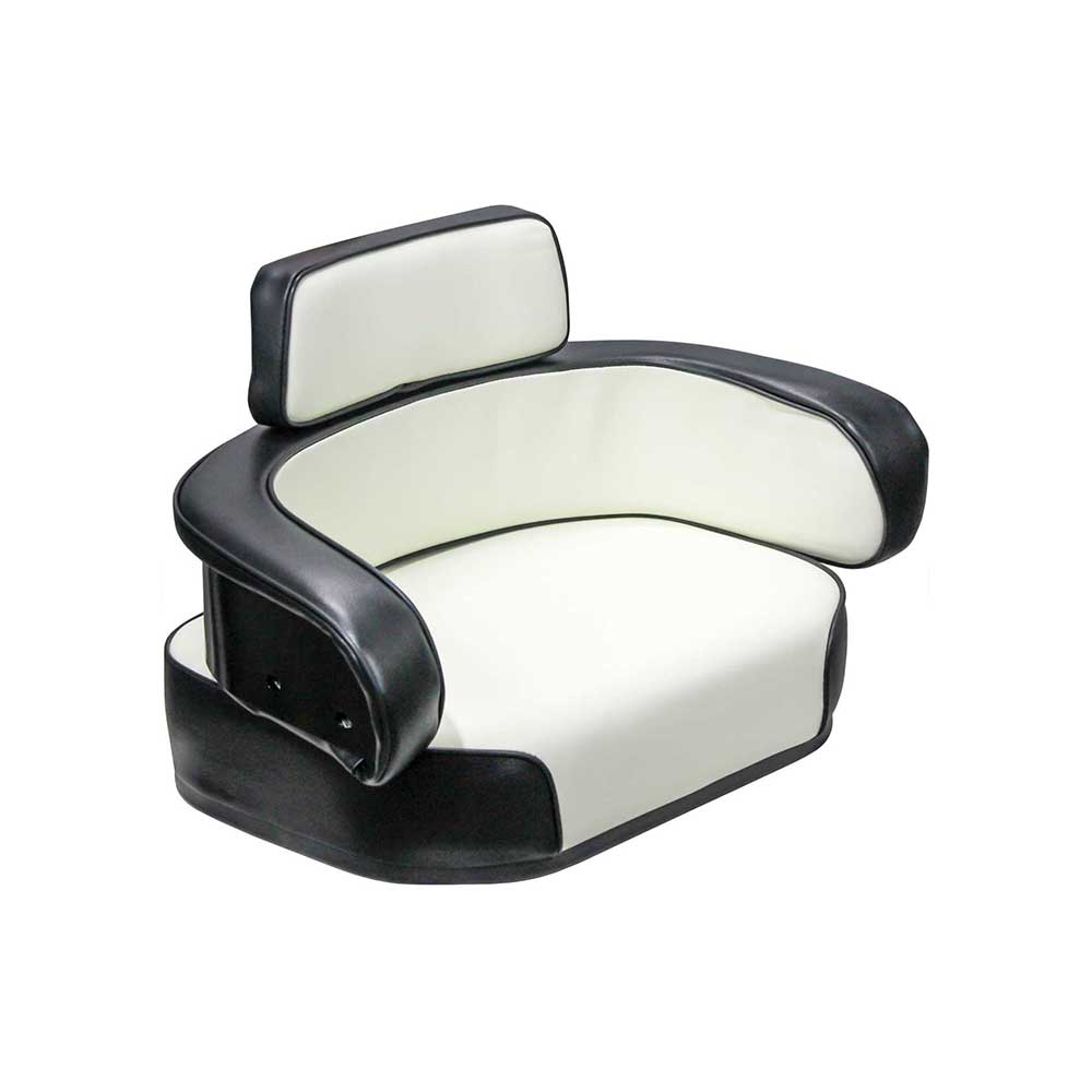 Uni Pro International Harvester 806 3-Piece Seat Cushion Kit | Black & White Vinyl