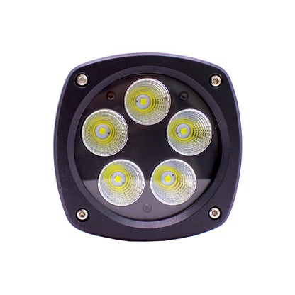 Tiger Lights Case-Cat-Gehl-Deere-Komatsu-Mustang Semi-Round LED Flood Work Light | 4.5-In.