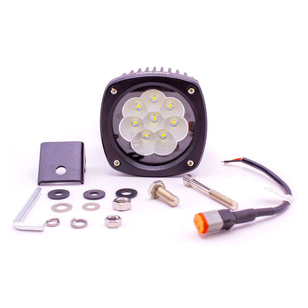 Tiger Lights Case-Cat-Gehl-Deere-Komatsu-Mustang LED Flood Work Light | 4.5-In.
