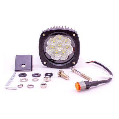 Tiger Lights Case-Cat-Gehl-Deere-Komatsu-Mustang LED Flood Work Light | 4.5-In.