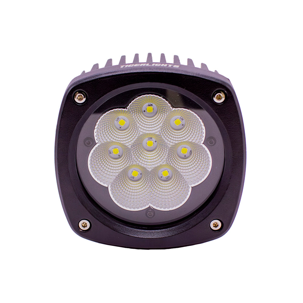 Tiger Lights Case-Cat-Gehl-Deere-Komatsu-Mustang LED Flood Work Light | 4.5-In.