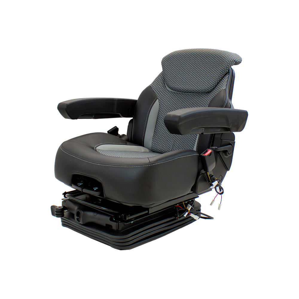 Uni Pro 1007 Air Suspension Seat | 12-Volt | Gray/Black Fabric
