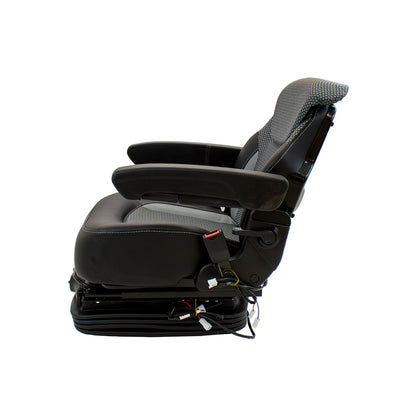 Uni Pro 1007 Air Suspension Seat | 12-Volt | Gray/Black Fabric