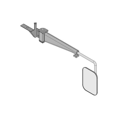 K&M Mfg Mirror Kit for Buhler-Versatile/New Holland-Ford Genesis Series Tractor | Right-Hand | Black