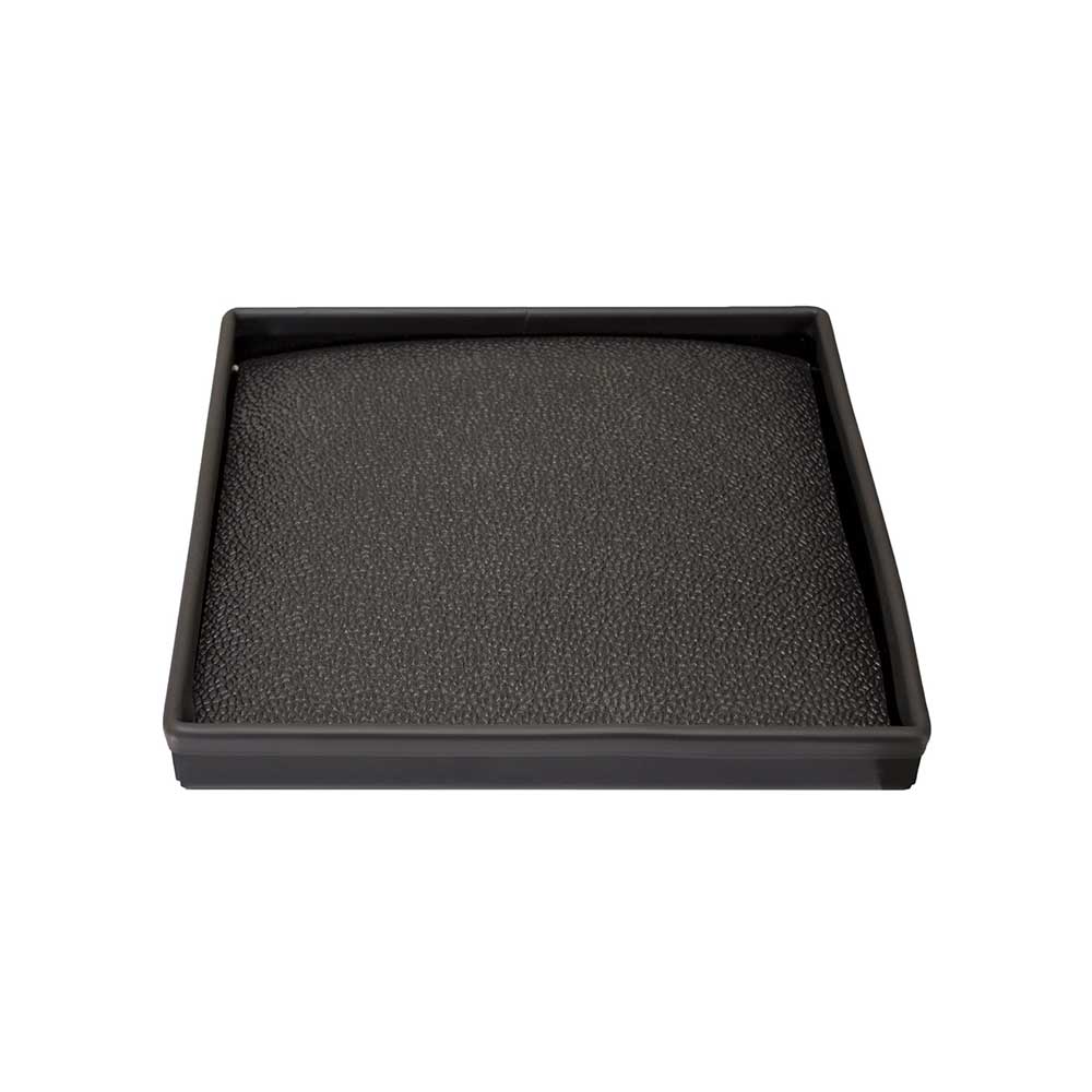 K&M Mfg Tray & Pad Kit for K&M Monitor Brackets | 9-In. x 9-In. | Black Powder Coat