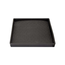 K&M Mfg Tray & Pad Kit for K&M Monitor Brackets | 9-In. x 9-In. | Black Powder Coat