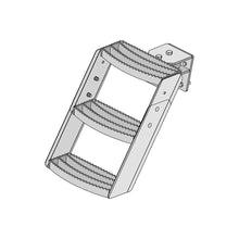 K&M Mfg Step Kit for International Harvester 06-66 Hiniker Series | 3-Step Unit | Original Color