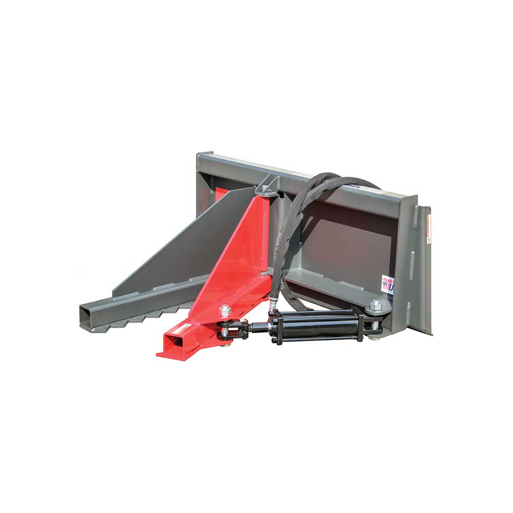 GREYWOLF Tree Puller Attachment for Skid Steer Loaders | Gray/Red Powder Coat