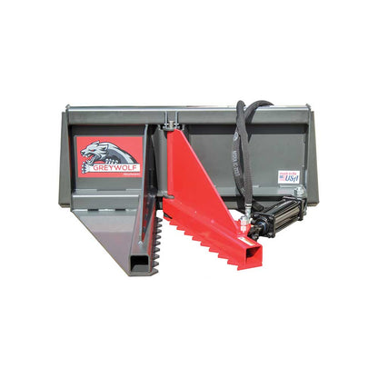 GREYWOLF Tree Puller Attachment for Skid Steer Loaders | Gray/Red Powder Coat