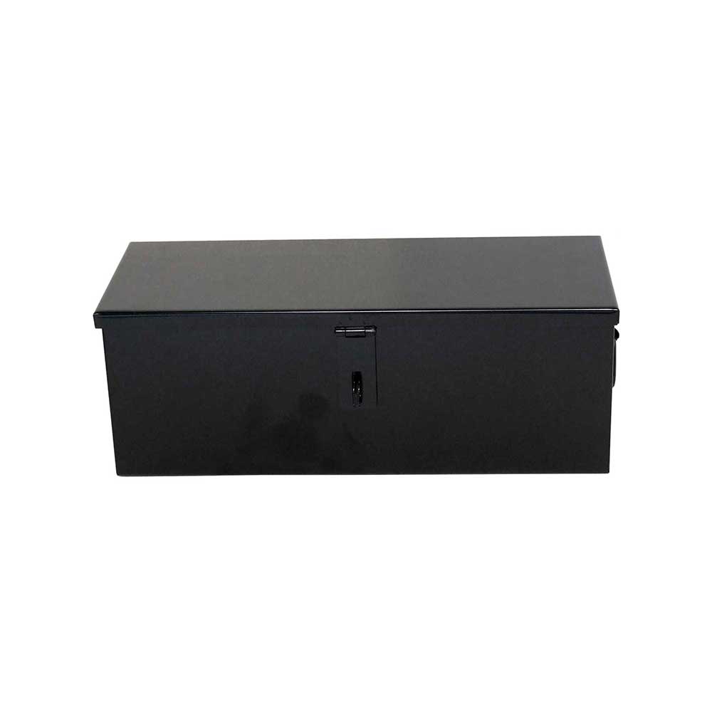 K&M Mfg #20 Toolbox | 21-In. x 8-In. x 7-In. | Black Powder Coat