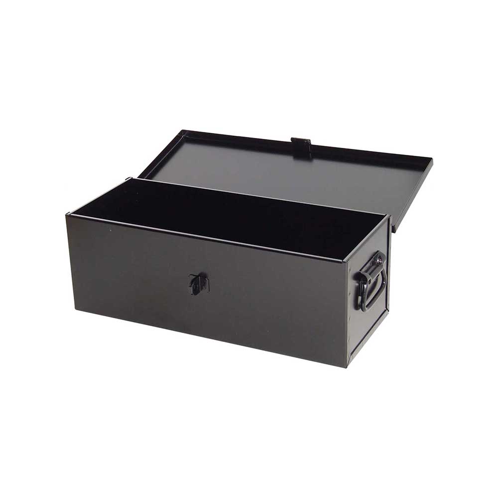 K&M Mfg #20 Toolbox | 21-In. x 8-In. x 7-In. | Black Powder Coat