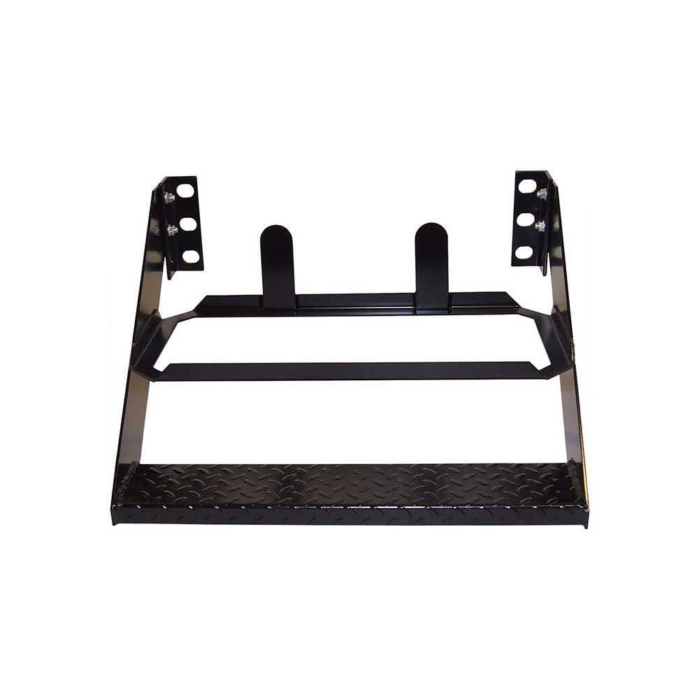 K&M Mfg Step Mount for #30 Toolbox | 22-In. - 25-In. Wide Bolt Pattern | Black Powder Coat
