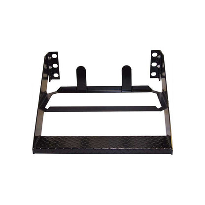 K&M Mfg Step Mount for #30 Toolbox | 22-In. - 25-In. Wide Bolt Pattern | Black Powder Coat