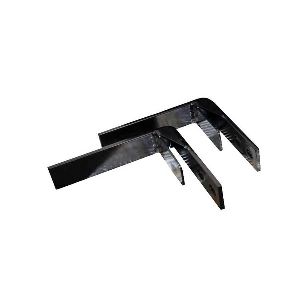 K&M Mfg Mounting Brackets for #20/#30 Toolbox | Pair | Black Powder Coat
