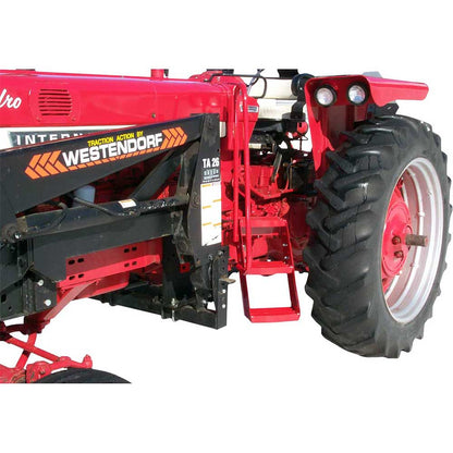 K&M Mfg Step Kit for International Harvester 500-600 Series | Open Station | 3-Step Unit | LH | Red