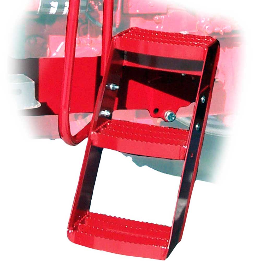 K&M Mfg Step Kit for International Harvester 500-600 Series | Open Station | 3-Step Unit | LH | Red